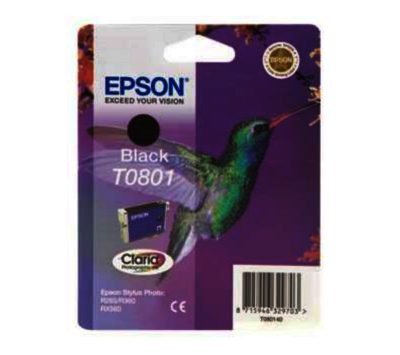 EPSON  Hummingbird T0801 Black Ink Cartridge